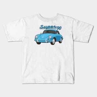 356 B Super 90 gt coupe Car classic vintage retro aqua Kids T-Shirt